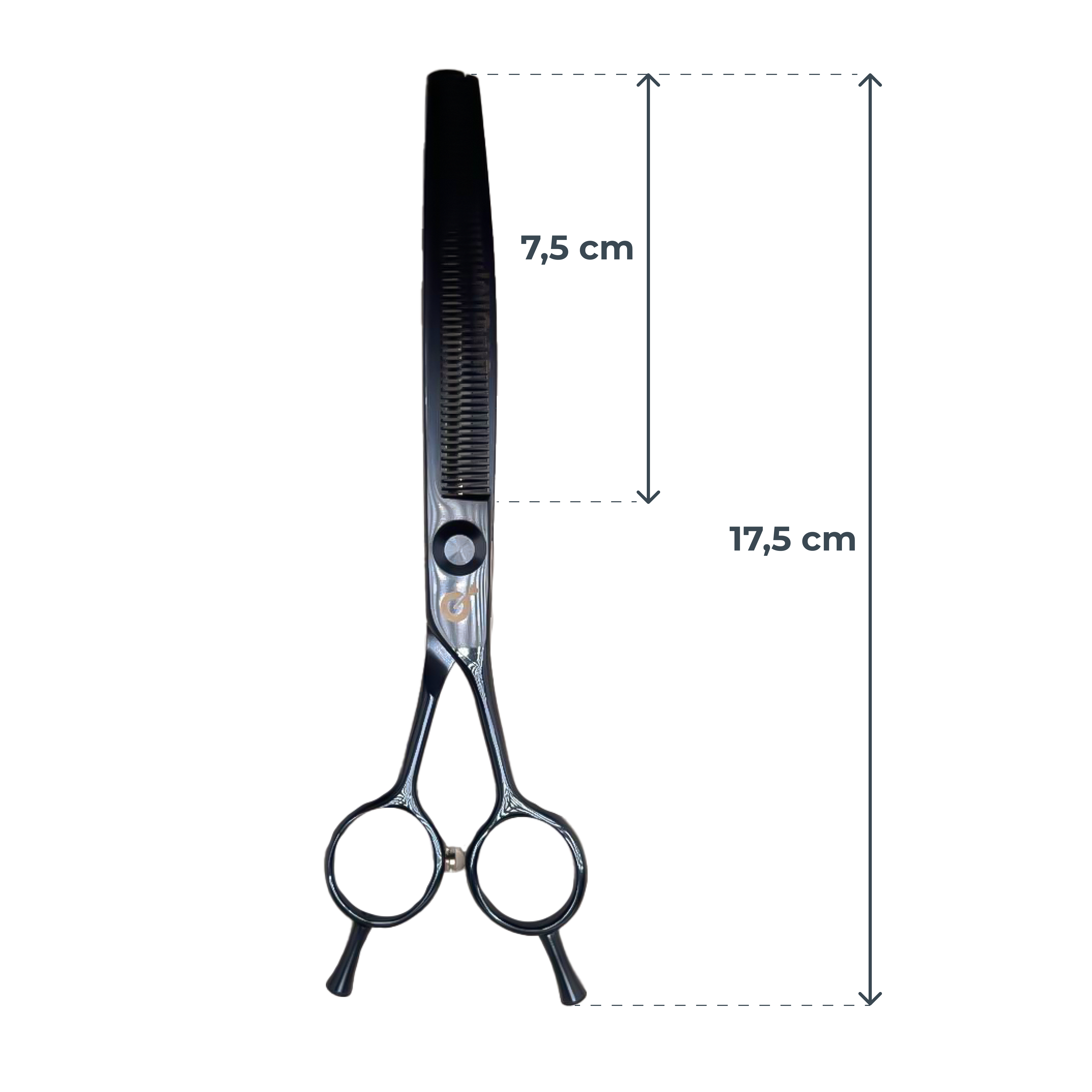G-POINT 6,5 Inch 17° Grad gebogene Modellierschere